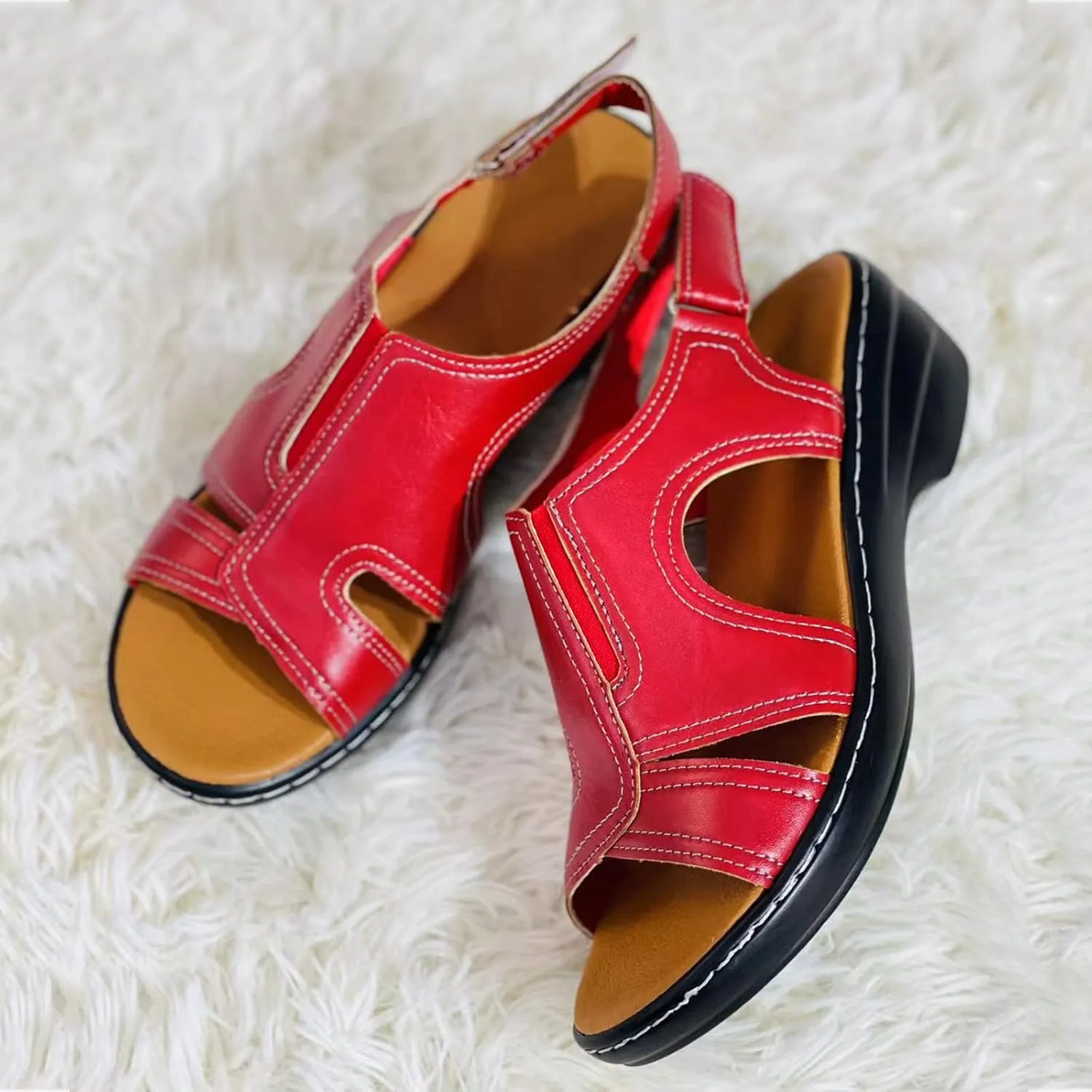 Gibobby Womens Sandals,Gladiator Sandals Summer Flat Thong Cross Strappy Sandals Trendy Roman Shoes