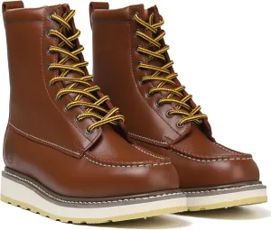 HANDPOINT Mens 8" SureTrack Soft Toe Slip Resistant Work Boots Comfortable Durable, 86994