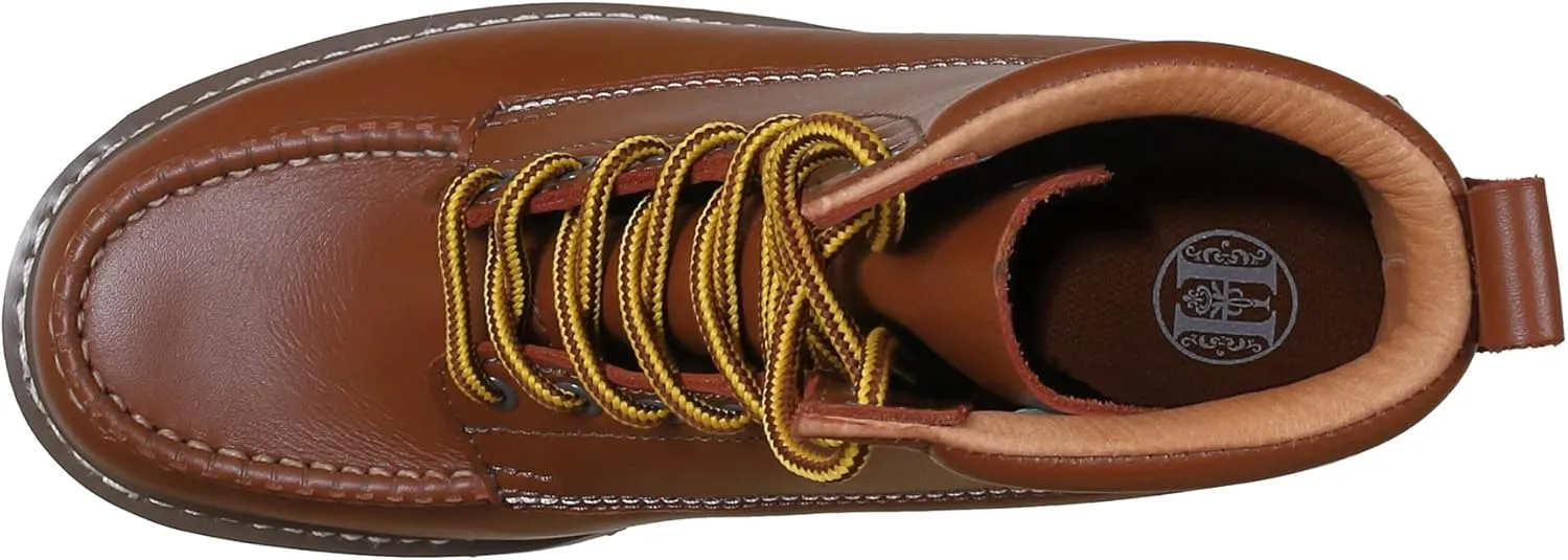 HANDPOINT Mens 8" SureTrack Soft Toe Slip Resistant Work Boots Comfortable Durable, 86994