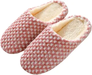 House Slippers for Men Comfort Fluffy Fuzzy Slip-on House Slippers Open Toe Cross Band Indoor Outdoor Non-Slip