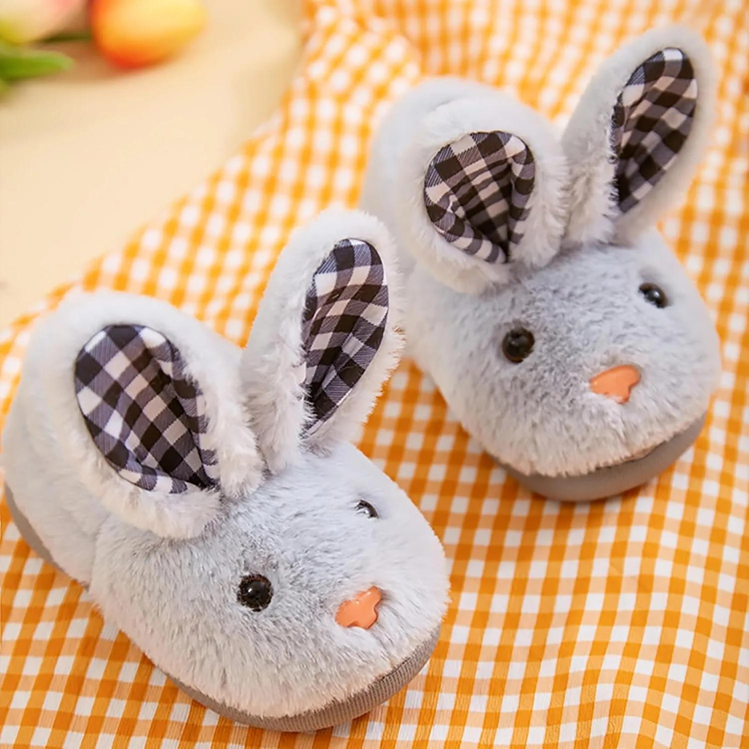 Infant Toddler Cute Autumn And Winter Girls Slippers Flat Bottom Soft Warm And Comfortable Solid Girls Slippers