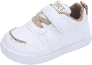 Kids Running Sport Shoes Baby Boys Girls Hook and Loops Ankle Flat Sneaker Light Breathable Comfy Casual Shoes Fashion