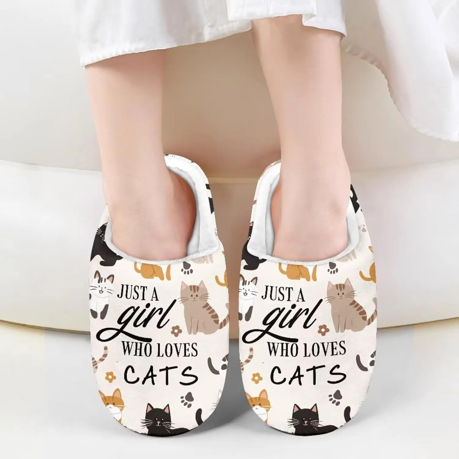 Kids Slippers Anti-slip Plush Slippers Cozy House Slippers Winter Bedroom Slippers for Home