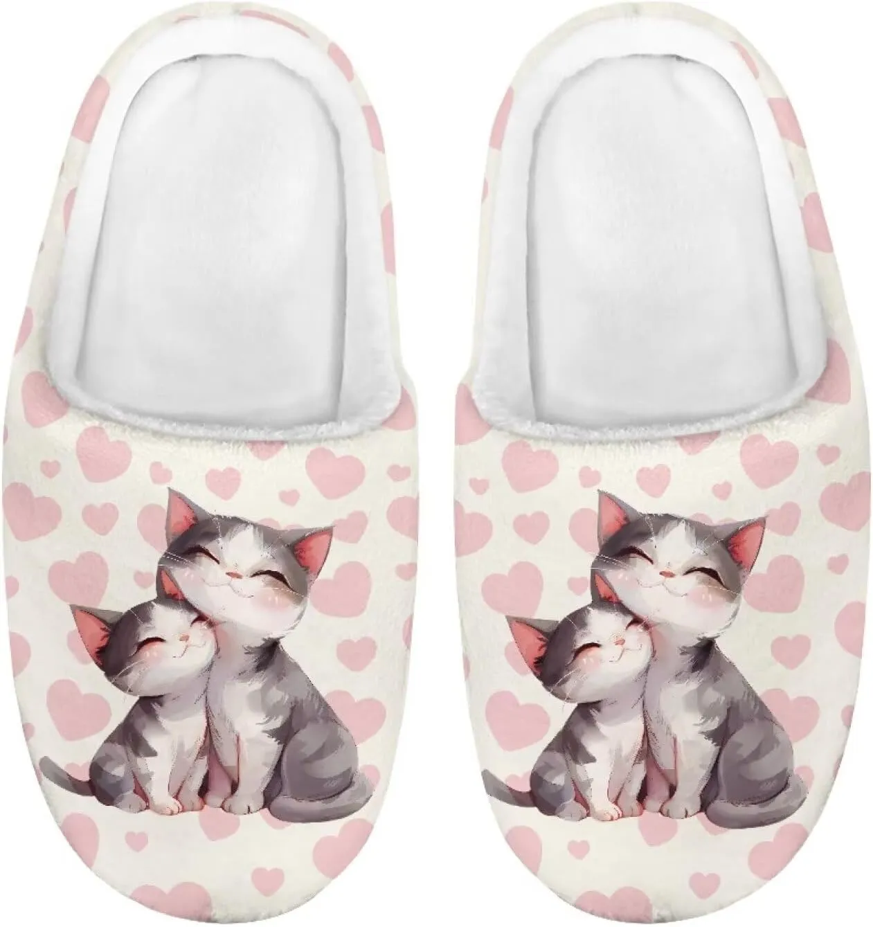 Kids Slippers Anti-slip Plush Slippers Cozy House Slippers Winter Bedroom Slippers for Home