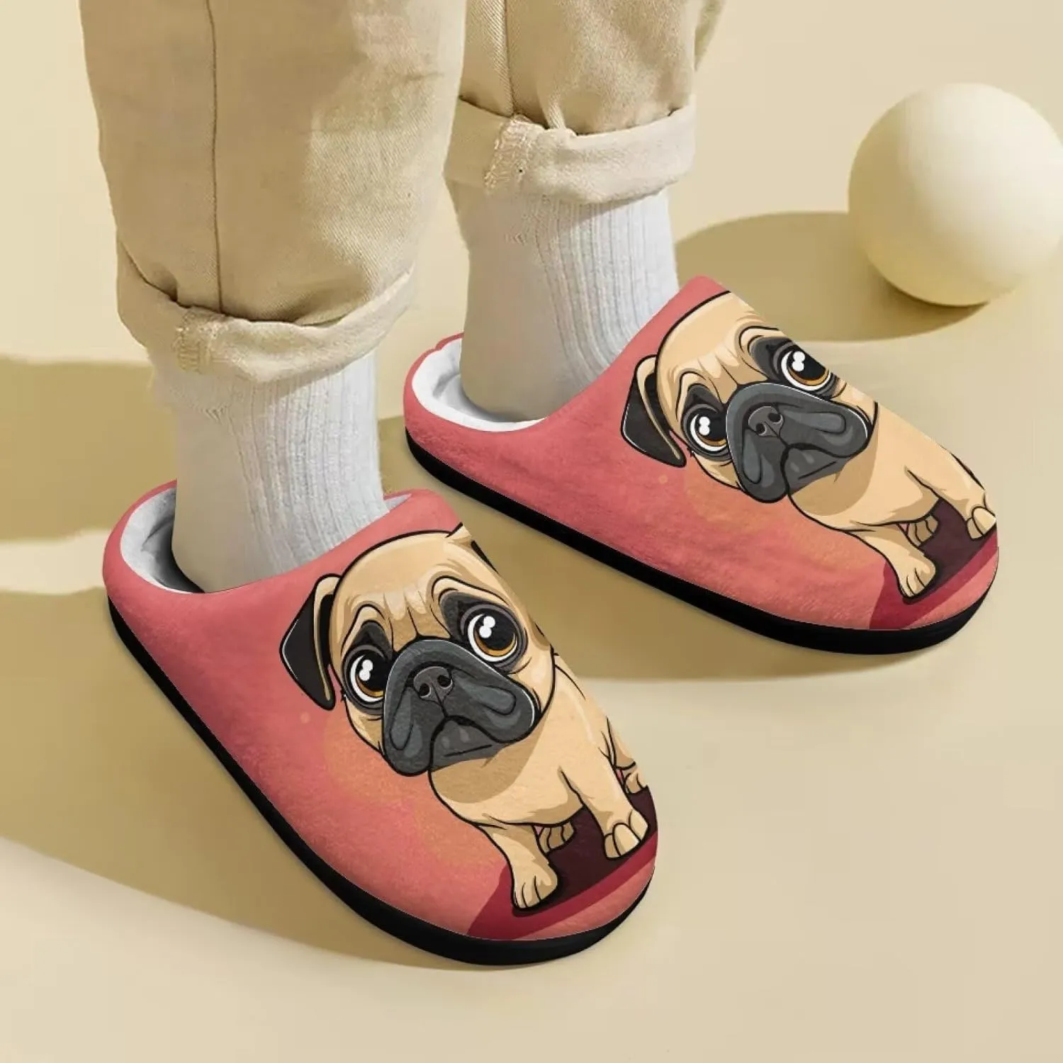 Kids Slippers Anti-slip Plush Slippers Cozy House Slippers Winter Bedroom Slippers for Home