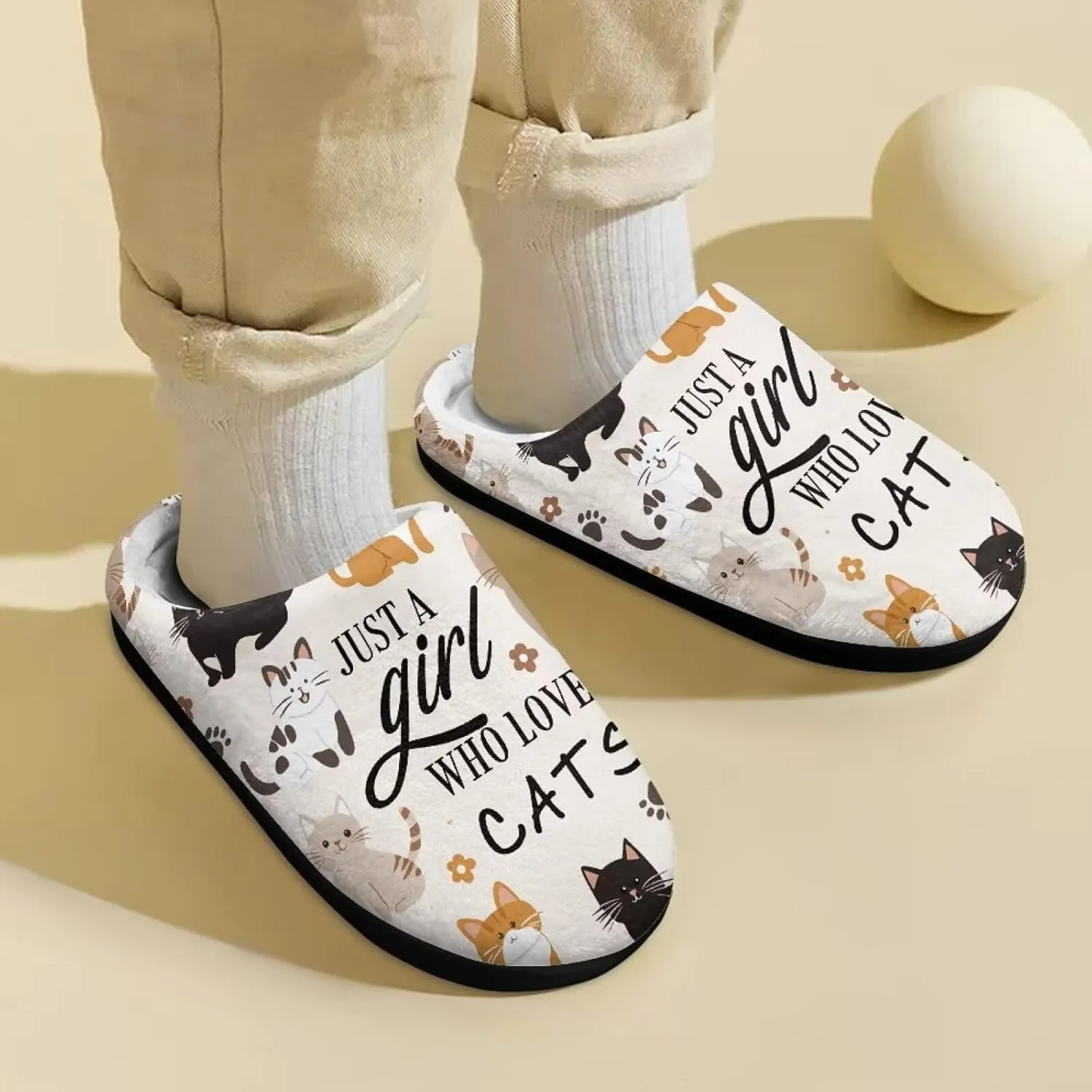 Kids Slippers Anti-slip Plush Slippers Cozy House Slippers Winter Bedroom Slippers for Home
