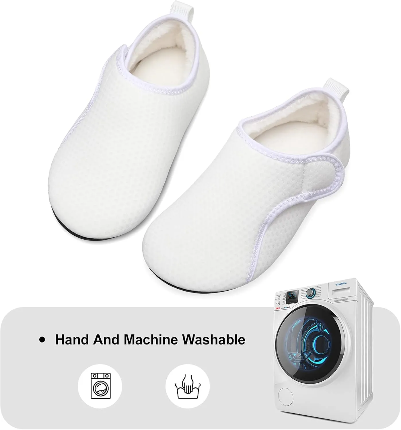 L-RUN Womens Mens House Slippers Indoor Home Shoes Warm Barefoot Slippers Outdoor House Shoes Anti-slip