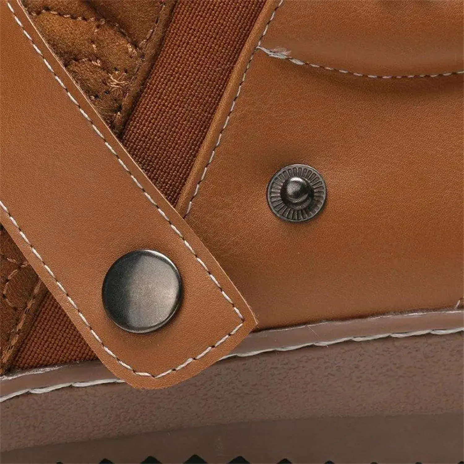 Ladmiple Winter Boots For Women Fashion Snow Boots with Fur Lined Warm Slip On Ankle Booties Comfortable Walking Shoes