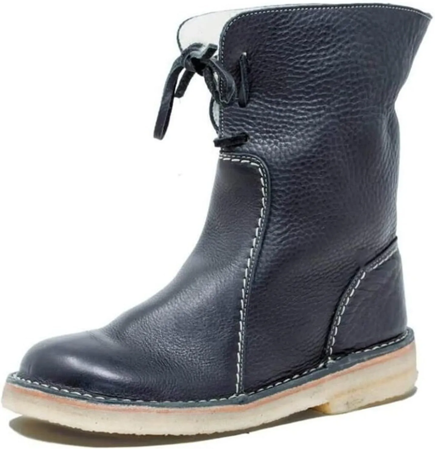 Ladmiple Womens Snow Boots Winter Shoes with Fur Lined Warm Lace Up Ankle Booties Comfort Outdoor Anti Slip Combat Boots