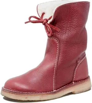 Ladmiple Womens Snow Boots Winter Shoes with Fur Lined Warm Lace Up Ankle Booties Comfort Outdoor Anti Slip Combat Boots