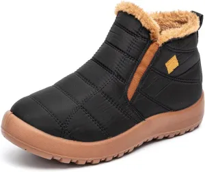 Lausiuoe Snow Boots For Women Waterproof Insulated Non Slip Winter Warm Lining Comfortable Ankle Booties Walking Shoes