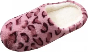 Masbird Slippers for Women Fuzzy 2021 Slippers Fluffy Memory Foam Plush Faux Fur Lined Anti-Skid Cozy House Shoes Indoor Pink