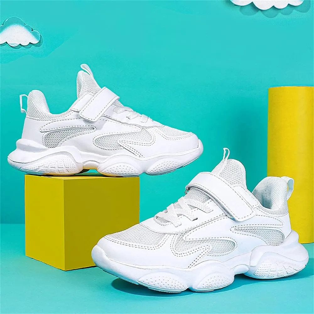 MATERUIEYES Children's Shoes Sports Shoes Small White Shoes Mesh Girls' Running Shoes Sneakers