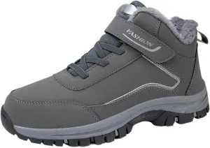 Men Work Boots Composite Toe Hiking Sneakers Fur Lined Ankle Boot Womens Safety Toe Shoes Insulated Winter Outdoor Botas Waterproof Non Slip Hike Grounded Footwear