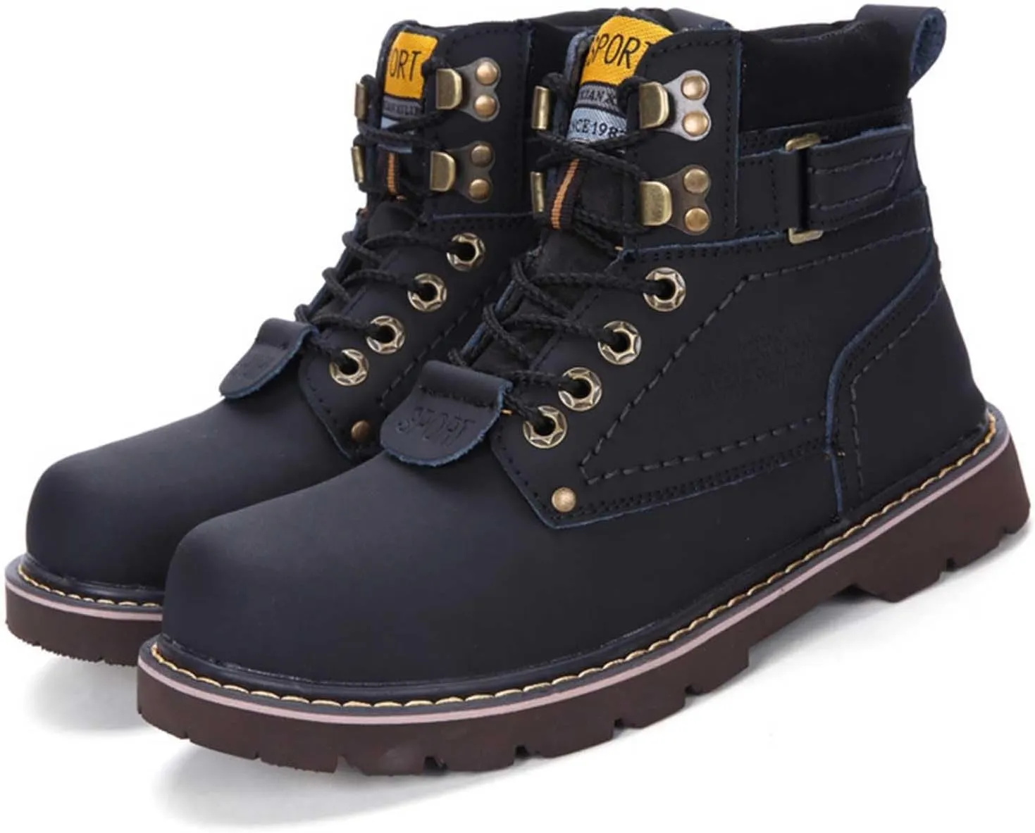 Men Work Boots Non Steel Toe Hiking Sneakers Ankle Booties Women Safety Shoes Waterproof Outdoor Botas Waterproof Soft Toe Work Hike Grounded Footwear
