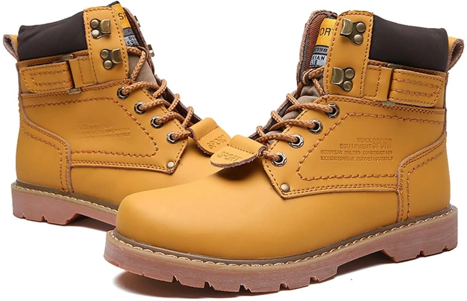 Men Work Boots Non Steel Toe Hiking Sneakers Ankle Booties Women Safety Shoes Waterproof Outdoor Botas Waterproof Soft Toe Work Hike Grounded Footwear