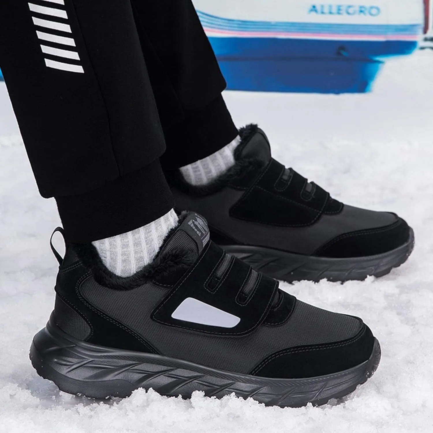 Men Work Boots Steel Toe Hiking Sneakers Fur Lined Ankle Boot Womens Workout Shoes Soft Toe Winter Backpacking Snow Botas Warm Water Hike Grounded Footwear