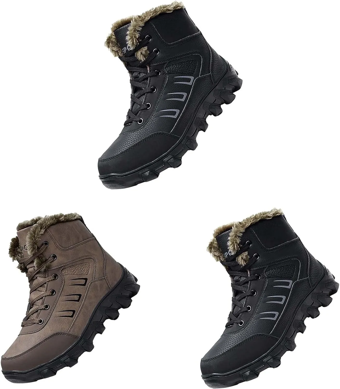 Men Work Boots with Zipper Hiking Sneakers Shoes Warm Womens Working Shoes Composite Toe Waterproof Outdoor Shoes Lightweight Anti Slip Hike Grounded Footwear