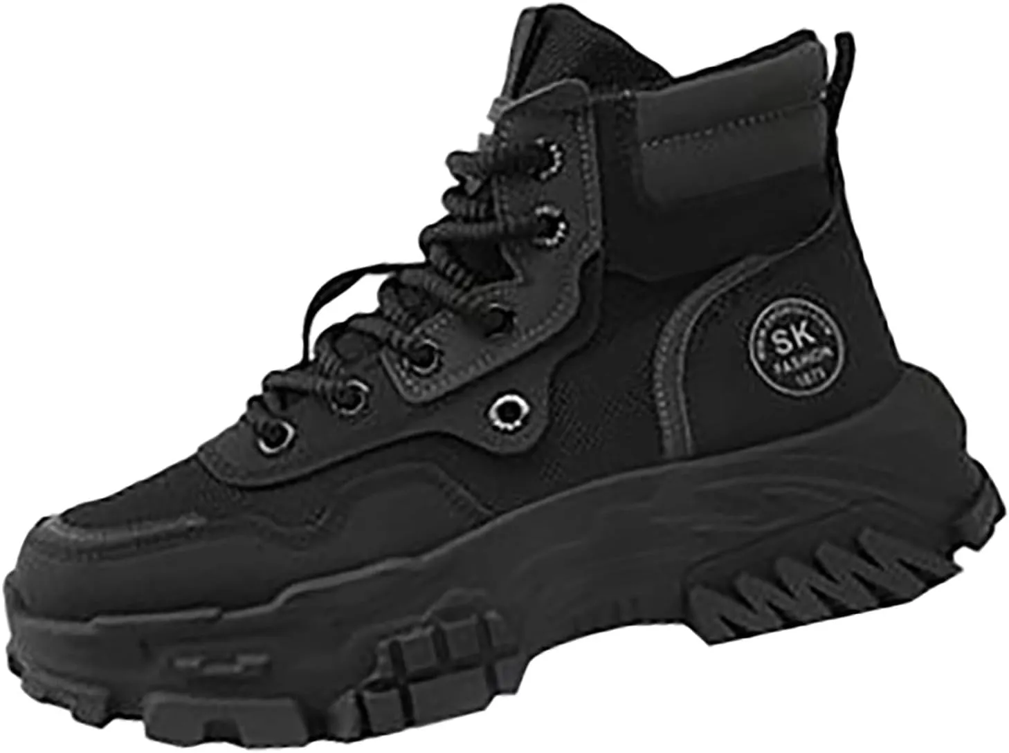 Men Work Boots with Zipper Hiking Sneakers Shoes Warm Womens Working Shoes Composite Toe Waterproof Outdoor Shoes Lightweight Anti Slip Hike Grounded Footwear