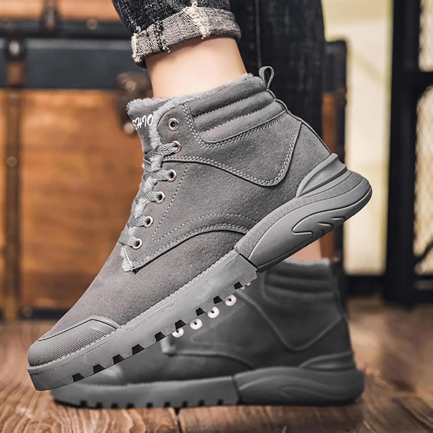 Mens Work Boots Composite Hiking Sneakers Warm Ankle Womens Workout Shoes Insulated Composite Safety Toe Waterproof Industrial Casual Hike Grounded Footwear