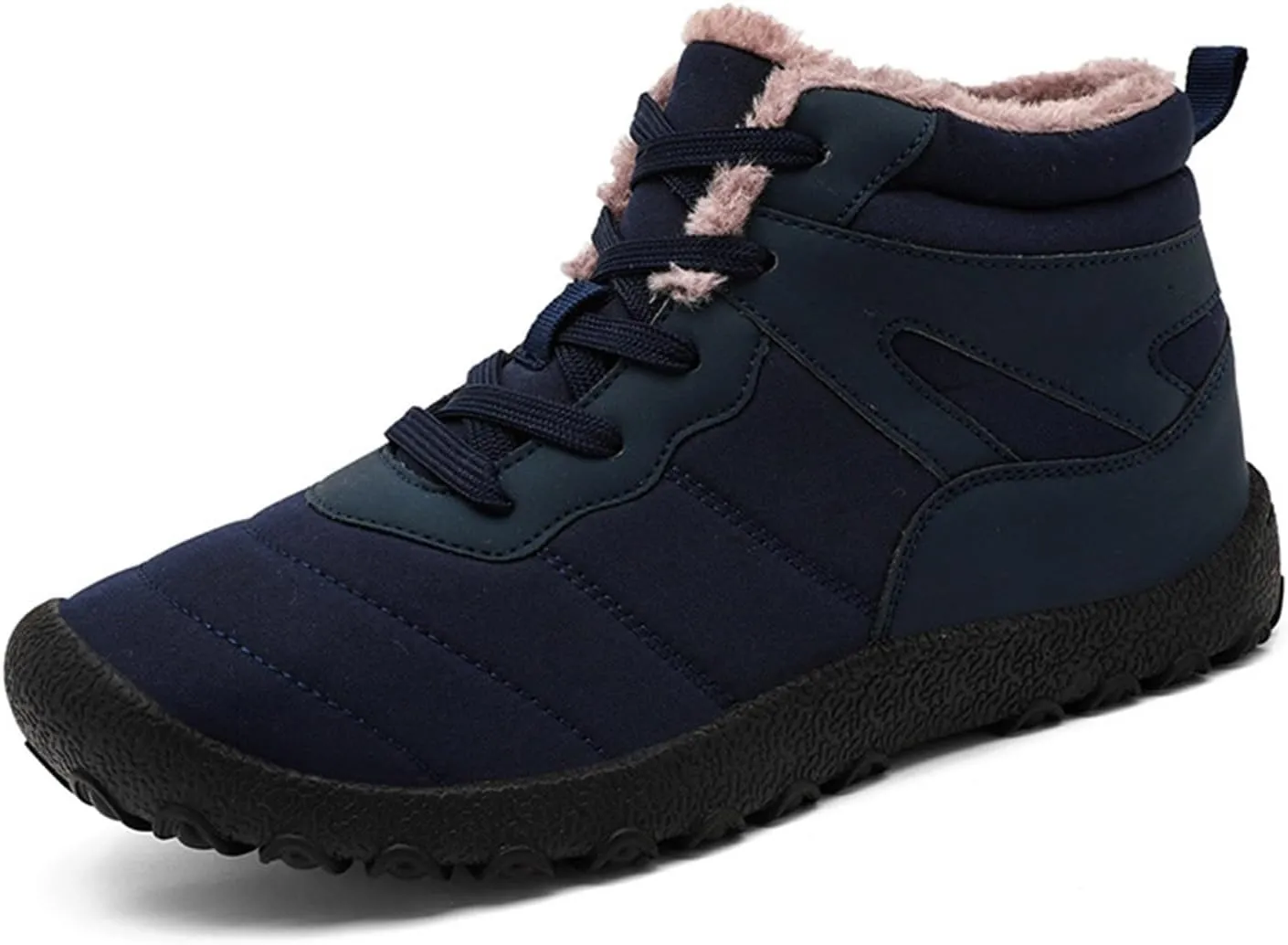 Men's Work Boots Non Steel Toe Hiking Sneakers Warm Ankle Womens Safety Toe Shoes Business Casual Platform Shoes Slip Resistant Safety Hike Grounded Footwear