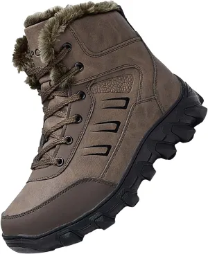Men's Work Boots Non Steel Toe Hiking Sneakers Warm Ankle Womens Safety Toe Shoes Business Casual Platform Shoes Slip Resistant Safety Hike Grounded Footwear