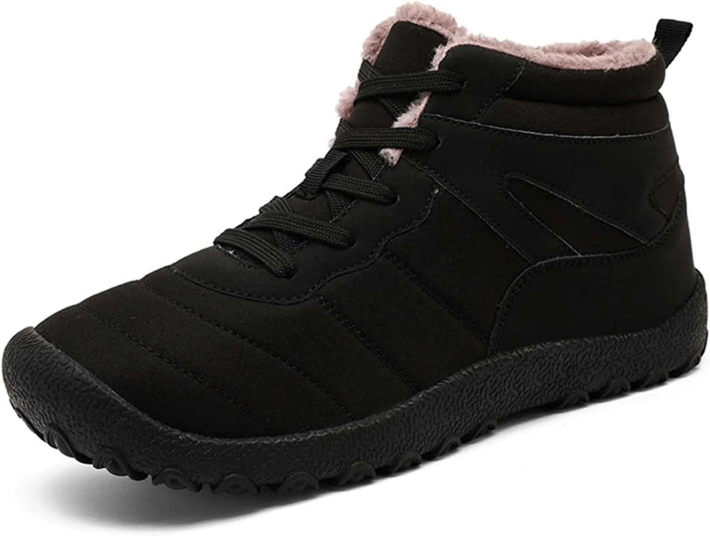 Men's Work Boots Non Steel Toe Hiking Sneakers Warm Ankle Womens Safety Toe Shoes Business Casual Platform Shoes Slip Resistant Safety Hike Grounded Footwear