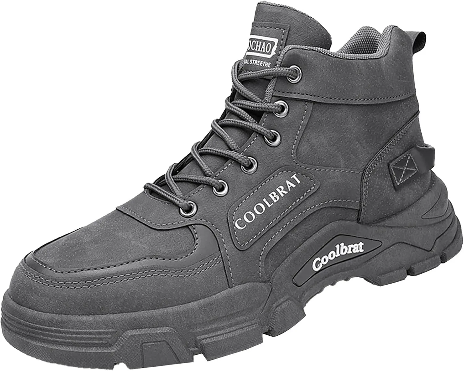 Men's Work Boots Slip On Hiking Sneakers Ankle Ladies Women's Workout Shoes Comfortable Platform Sneakers Lightweight Safety Hike Grounded Footwear