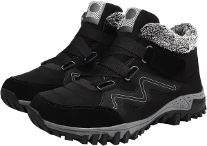 Mens Work Boots Soft Toe Hiking Sneakers Warm Booties Working Shoes for Women Slip On Waterproof Outdoor Shoes Lightweight Anti Slip Hike Grounded Footwear