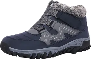 Mens Work Boots Soft Toe Hiking Sneakers Warm Booties Working Shoes for Women Slip On Waterproof Outdoor Shoes Lightweight Anti Slip Hike Grounded Footwear