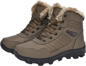 Mens Work Boots Wide Width Hiking Sneakers Ankle Booties Workout Shoes for Women Slip Resistant Waterproof Platform Botas Slip Resistant Hike Grounded Footwear