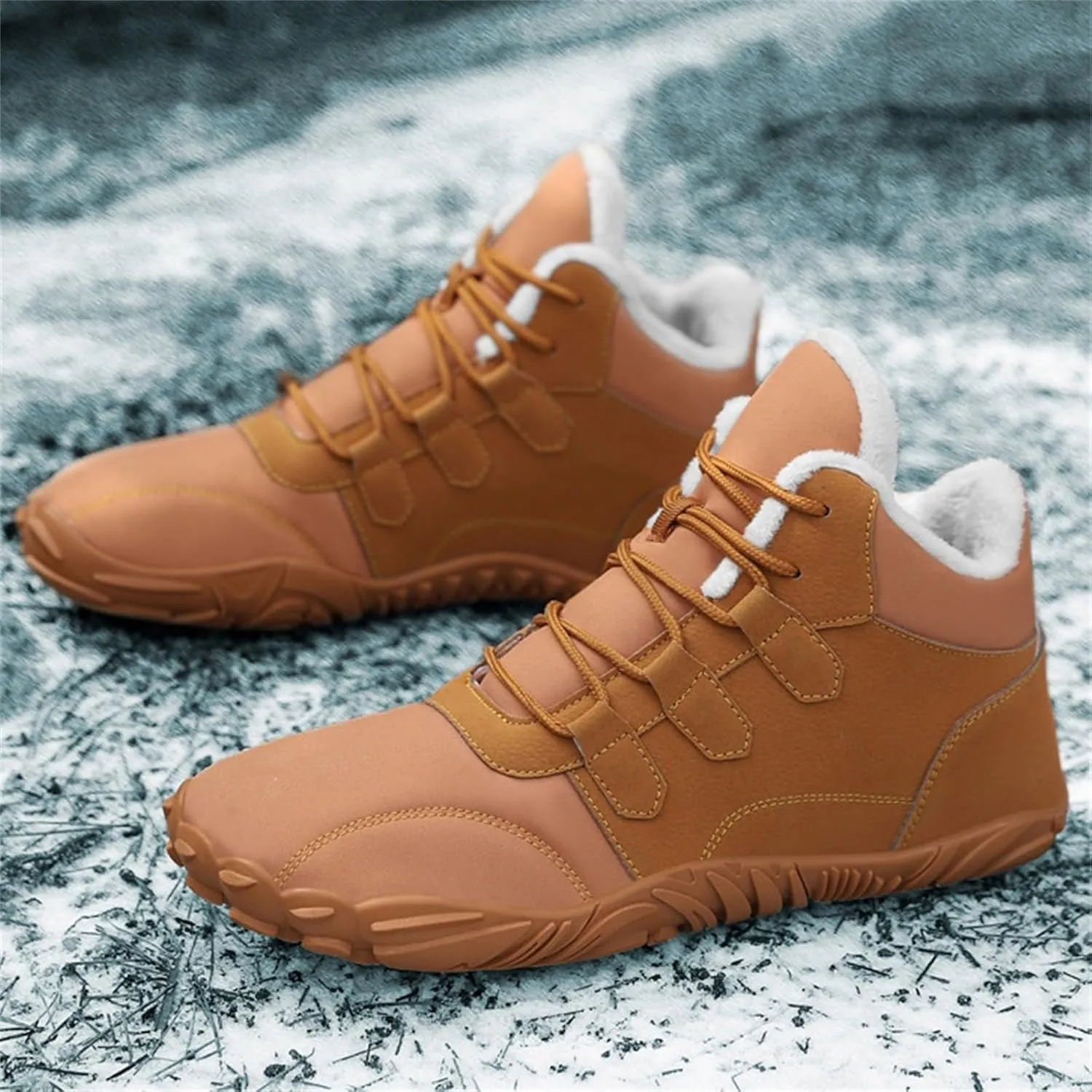 Men's Work Boots Wide Width Hiking Sneakers Shoes Warm Women Working Shoes Nonslip Winter Outdoor Botas Waterproof Non Slip Hike Grounded Footwear