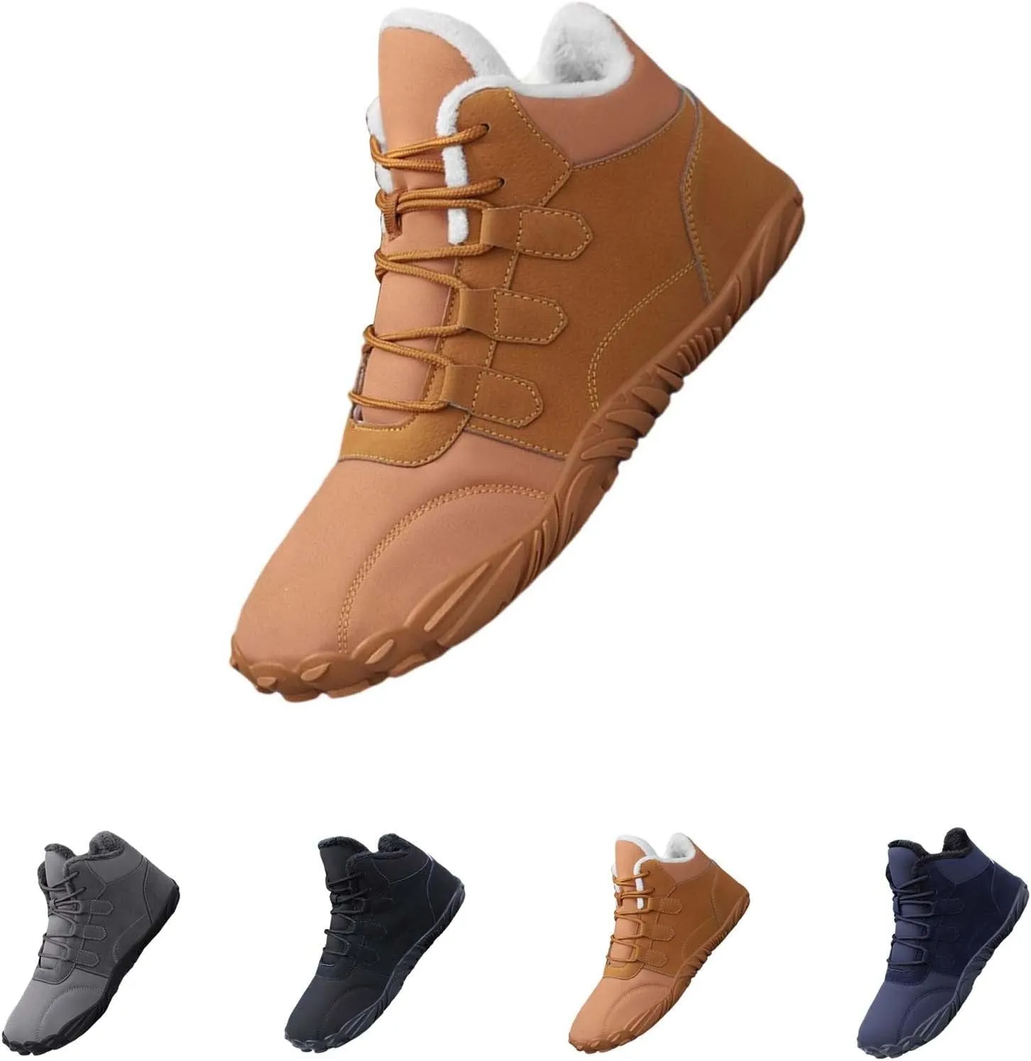 Men's Work Boots Wide Width Hiking Sneakers Shoes Warm Women Working Shoes Nonslip Winter Outdoor Botas Waterproof Non Slip Hike Grounded Footwear