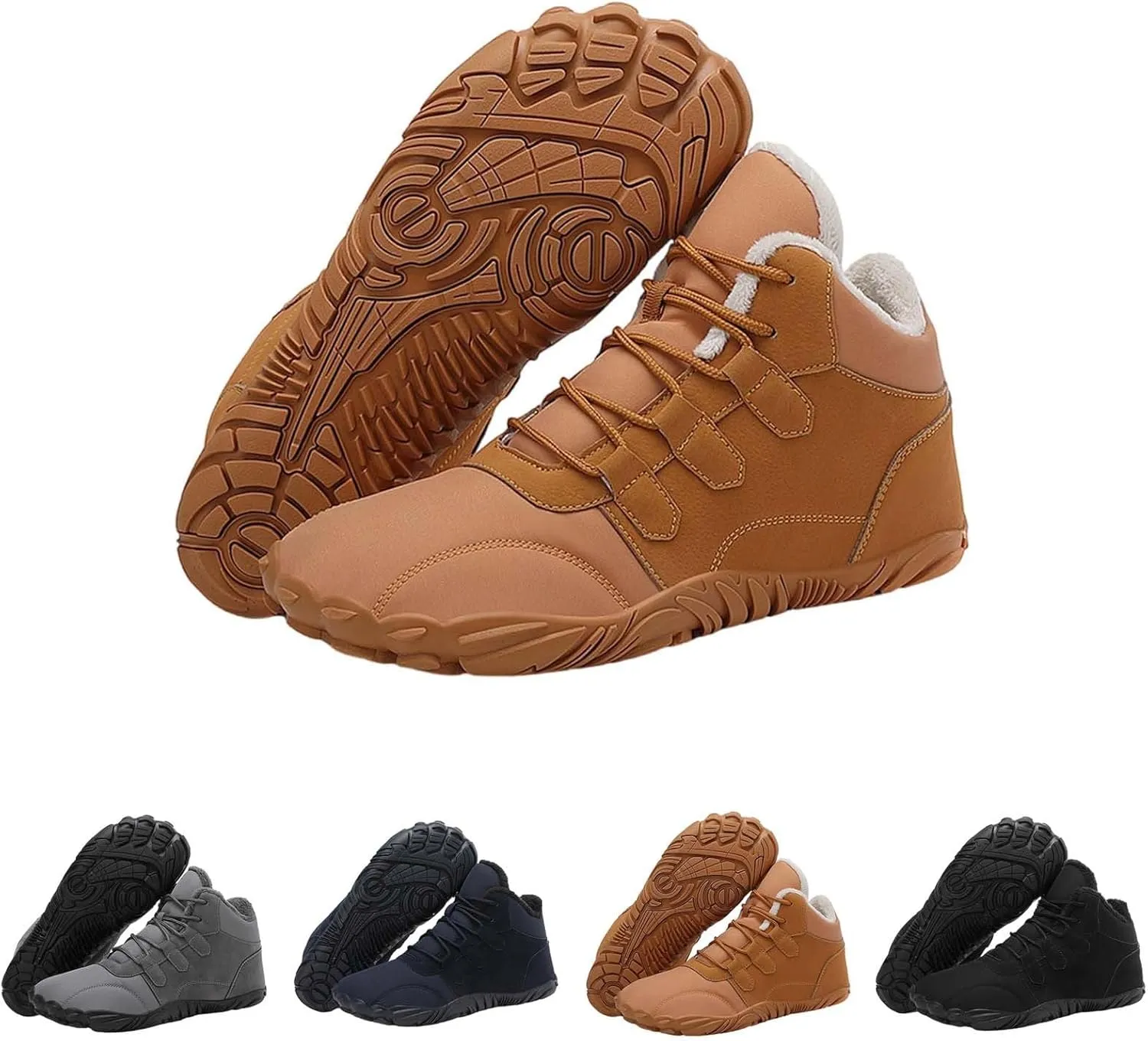 Men's Work Boots Wide Width Hiking Sneakers Shoes Warm Women Working Shoes Nonslip Winter Outdoor Botas Waterproof Non Slip Hike Grounded Footwear