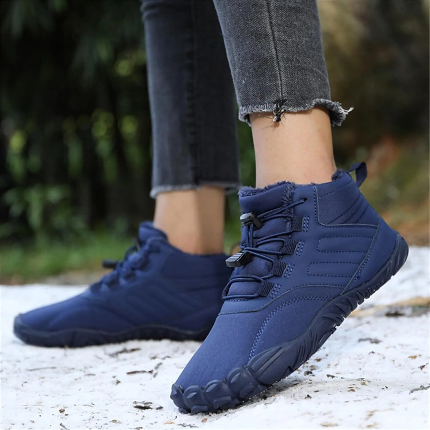 Men's Work Boots Wide Width Hiking Sneakers Shoes Warm Women's Safety Shoes Composite Toe Waterproof Platform Botas Slip Resistant Hike Grounded Footwear