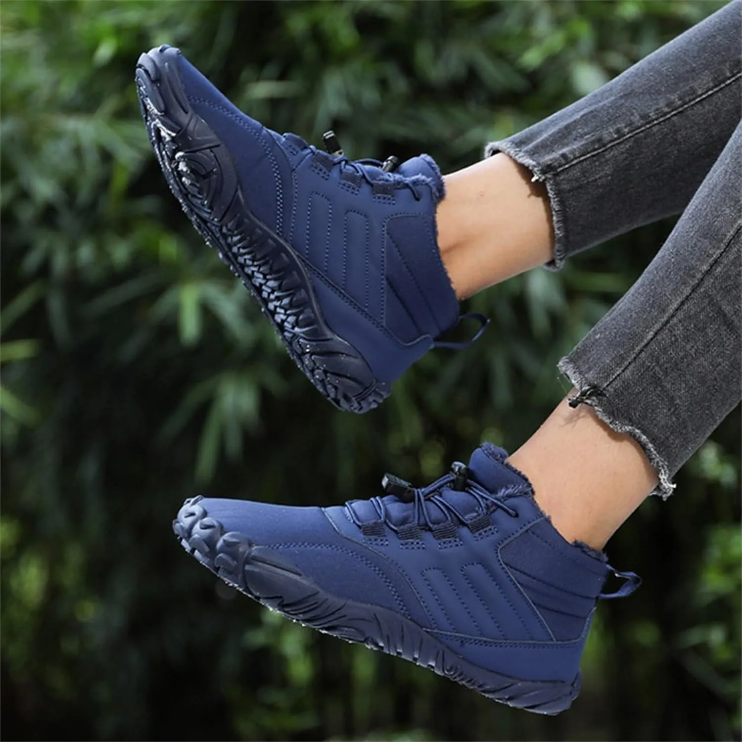 Men's Work Boots Wide Width Hiking Sneakers Shoes Warm Women's Safety Shoes Composite Toe Waterproof Platform Botas Slip Resistant Hike Grounded Footwear