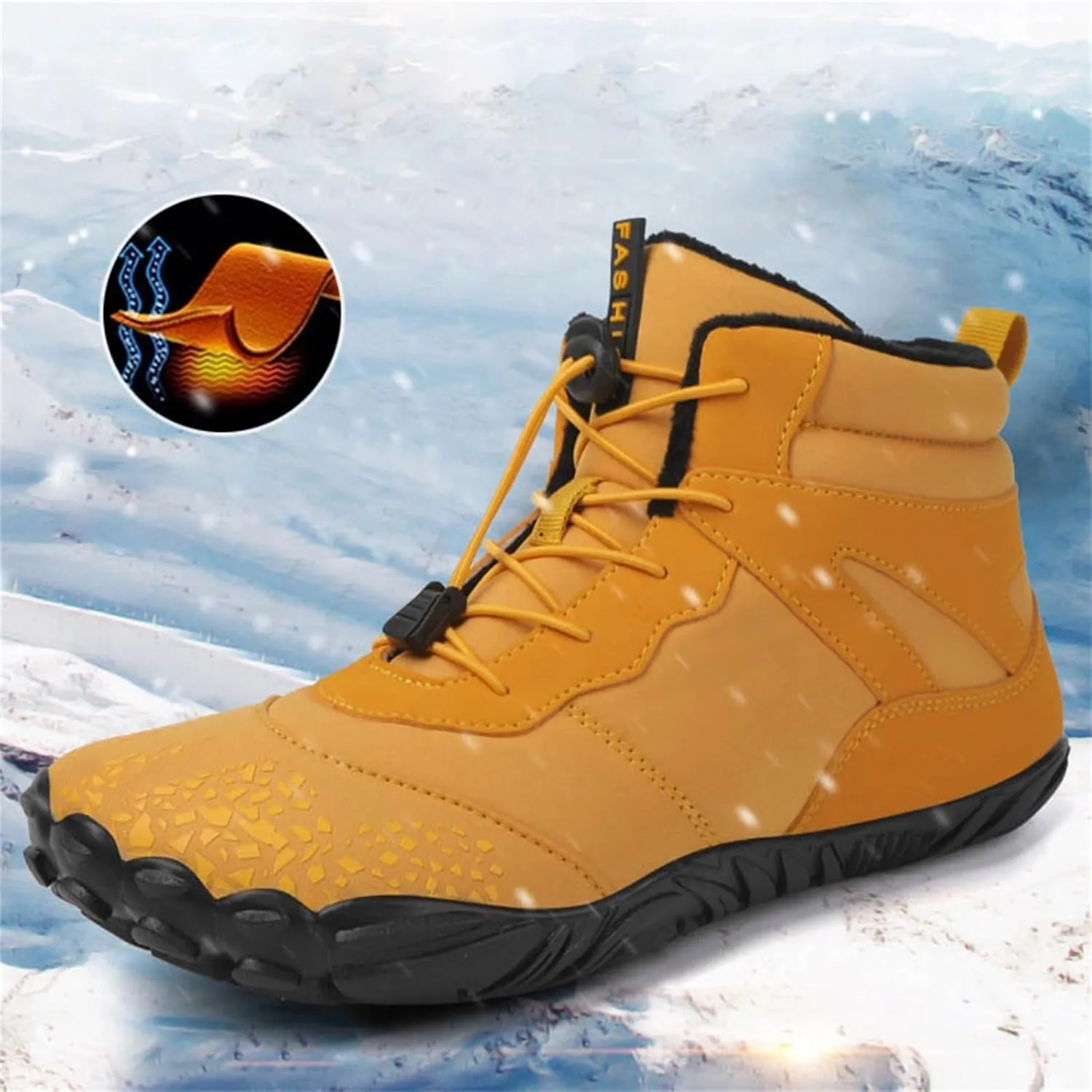Men's Work Boots Wide Width Hiking Sneakers Shoes Warm Women's Safety Shoes Composite Toe Waterproof Platform Botas Slip Resistant Hike Grounded Footwear