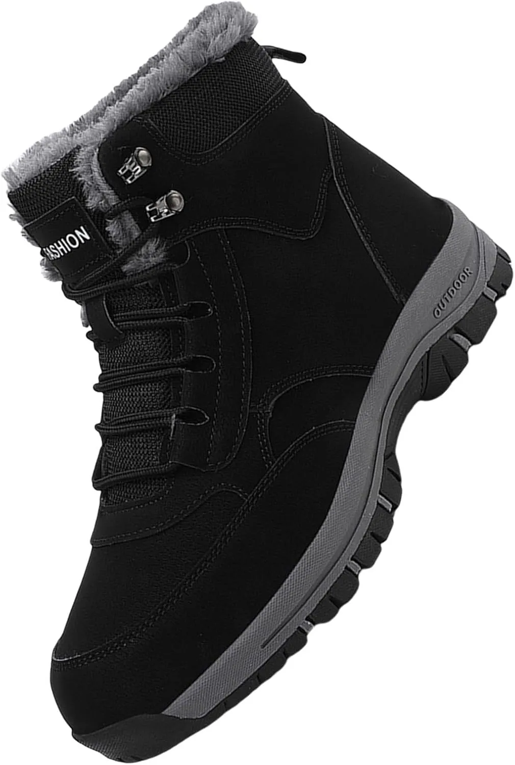 Men's Work Boots with Zipper Hiking Sneakers Boot with Comfort Womens Working Shoes Business Casual Wide Outdoor Shoes Slip on Loafers Hike Grounded Footwear
