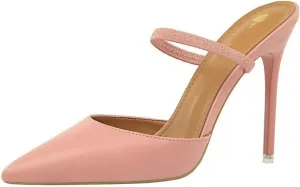 MOJARI Sexy Fashion High Heels Pointed Toe Pumps Slingback Shallow mouth heels Party Evening Weddingshoe