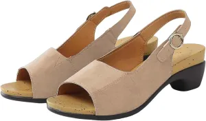 Open Toe Heeled Sandals for Women Chunky Block Heel Strappy Ankle Strap Wedding Party Shoes