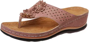 Orthopedic Sandals for Women Arch Support Sandals Women's Orthotic Sandals Flip Flops Comfy Wedge Walking Slippers