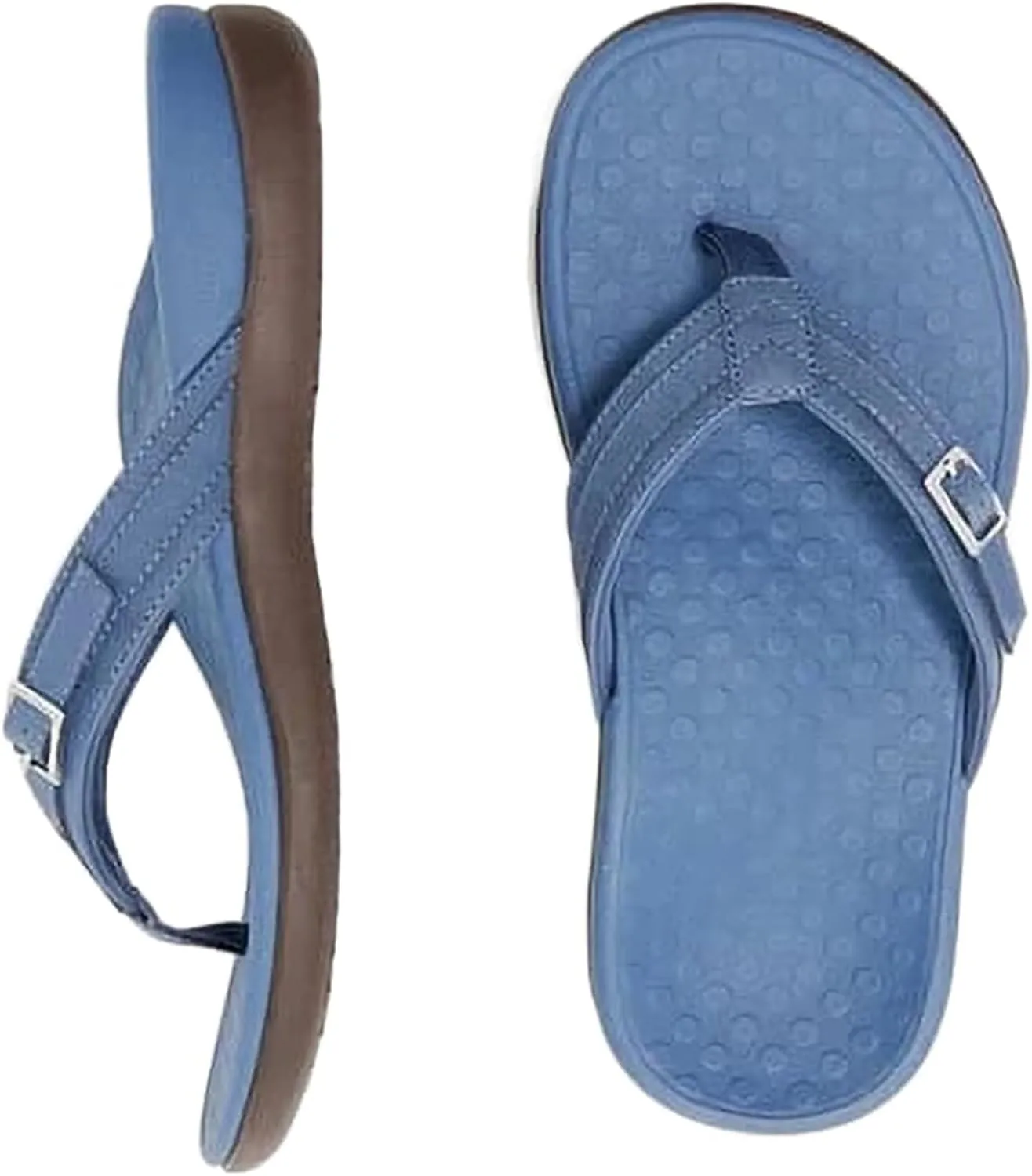 Plantar Fasciitis Feet Sandal with Arch Support Orthotic Flip Flops for Flat Orthopedic Comfortable Feet Heel Pain for Women Walking Beach River Pool Casual Flat Flip-Flops Slippers