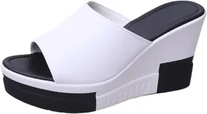 Platform Sandals Women Dressy Chunky Heel Adjustable Ankle Strap Open Toe Summer Beach Sandals Lightweight Cushioned Footbed Non-Slip Sole 2025 Spring and Summer Vacation