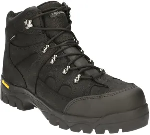 RefrigiWear Mens EnduraMax Warm Insulated Waterproof Black Leather Work Boots