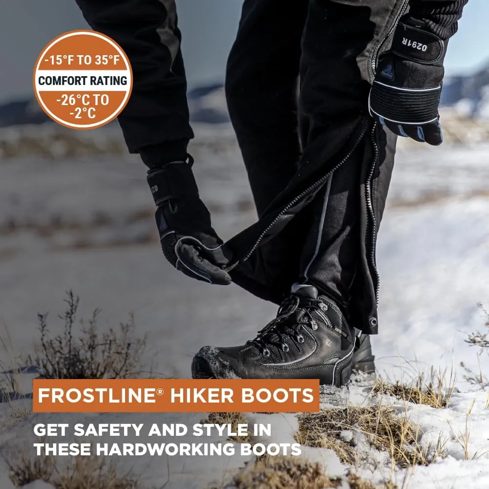 RefrigiWear Mens Frostline Hiker Waterproof Insulated Work Boots