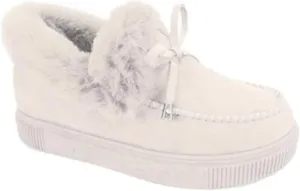 SACFOF Women's Winter Flat Boots Warm Durable Shoes Fur Lining Ankle Snow Boots Loafer Flats Platform Thick Plush Shoes