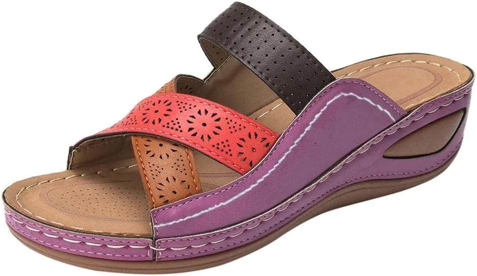 Sandals for Women Dressy Summer Women's Bohemia Dressy Summer Sandals Flat Gladiator Sandals Open Toe Dress Shoes