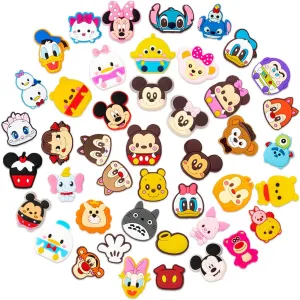 Shoe Charms for Girls Kids, 44 PCS Cute Cartoon Charm Pack, Soft PVC Shoe Decoration Charms, Trendy Shoe Accessories, Wide Applications, Fantastic Gifts