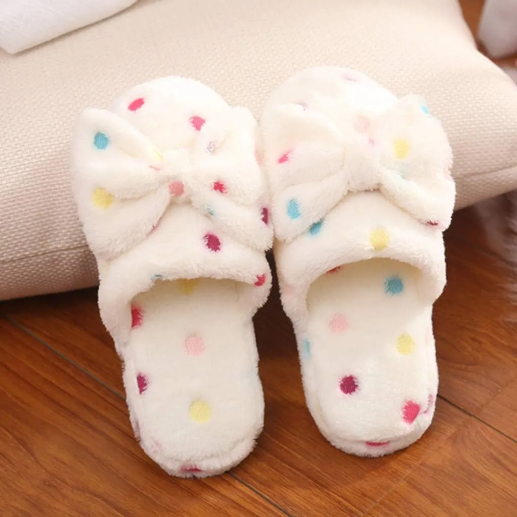 Slippers for Women Indoor Comfy Warm Plush Slip-On House Slipper Indoor and Outdoor Men Fluffy Cute Slippers