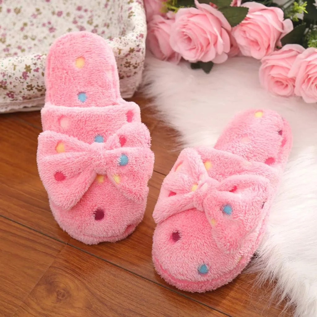 Slippers for Women Indoor Comfy Warm Plush Slip-On House Slipper Indoor and Outdoor Men Fluffy Cute Slippers